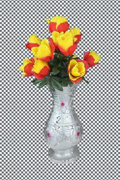 PSD psd artificial flower bouquet isolated on transparent background