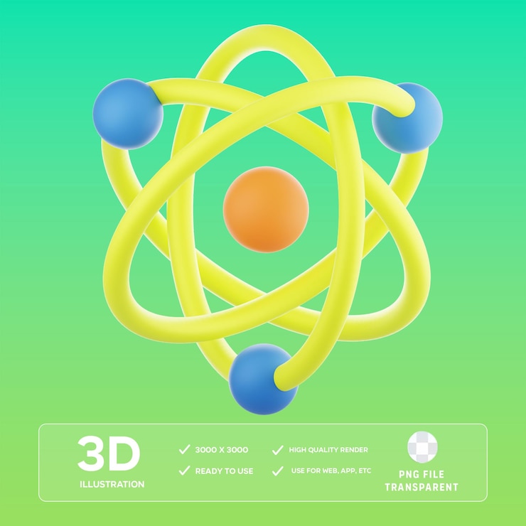 PSD psd アトム 3d イラスト