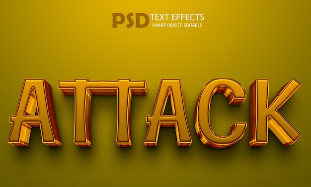 PSD Attack text style effect
