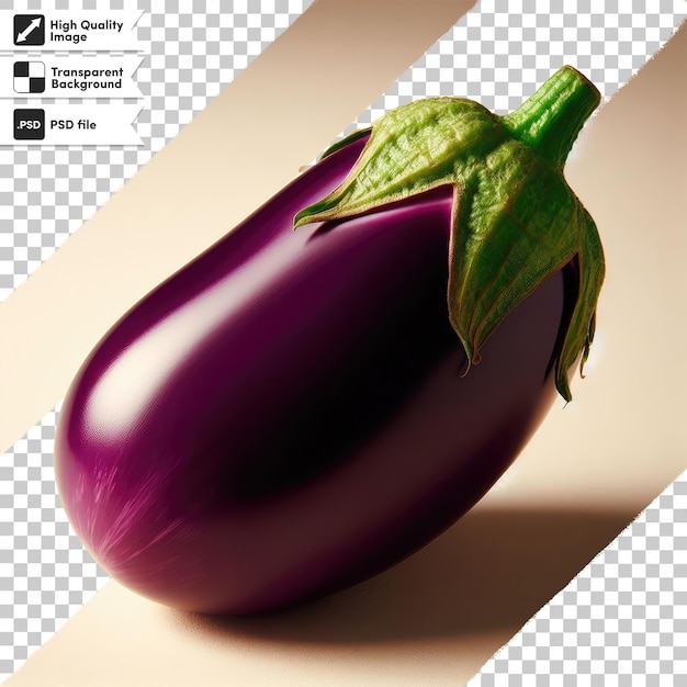 PSD-aubergines op transparante achtergrond