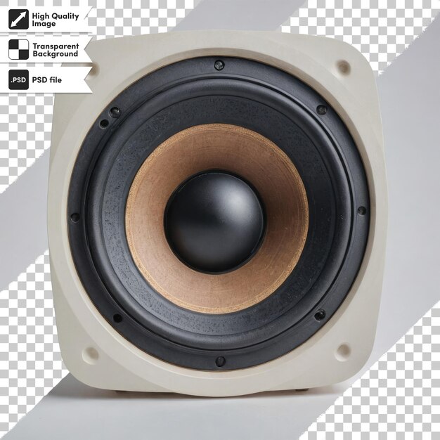 PSD psd audio speaker on transparent background with editable mask layer