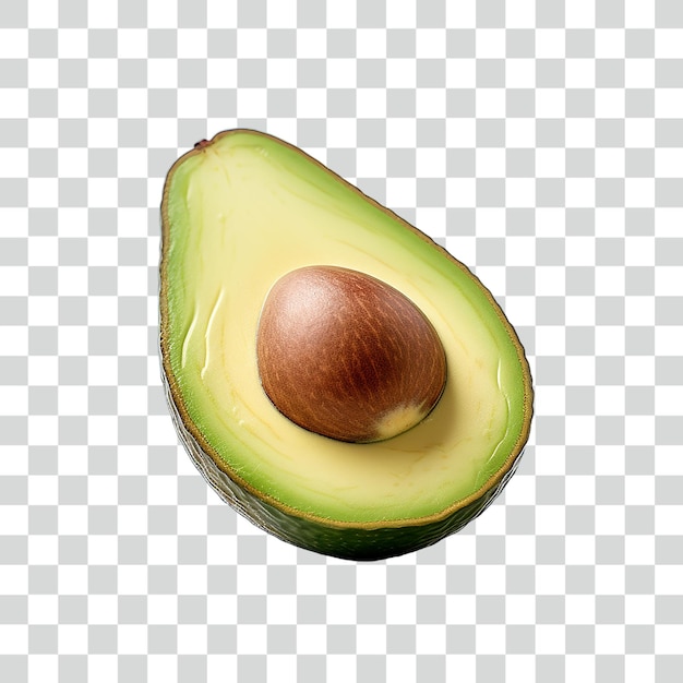 Psd avocado transparent background