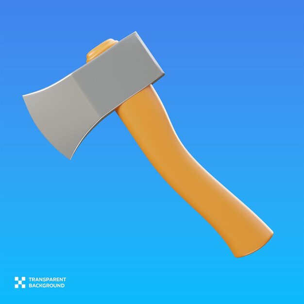 PSD Axe 3D Ilustration