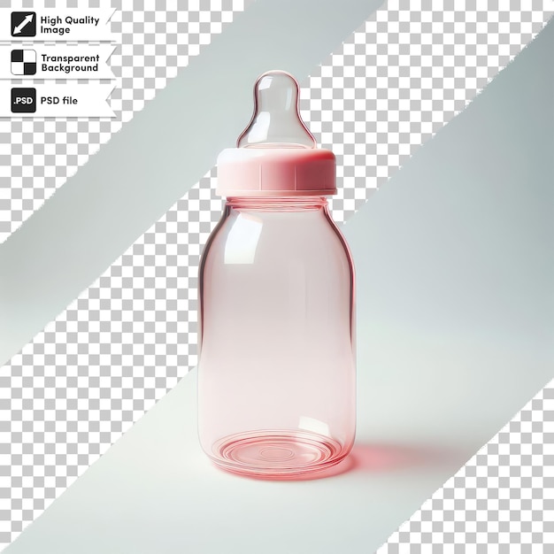 PSD psd baby bottle isolated on transparent background