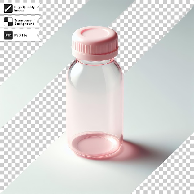 PSD baby bottle isolated on transparent background