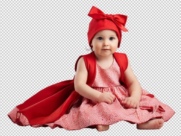 PSD psd of a baby dress on transparent background