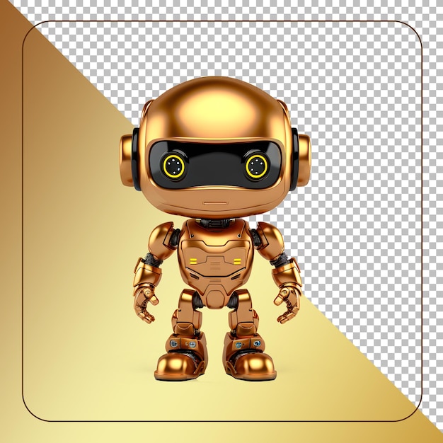 PSD psd baby robot clipart con sfondo trasparente