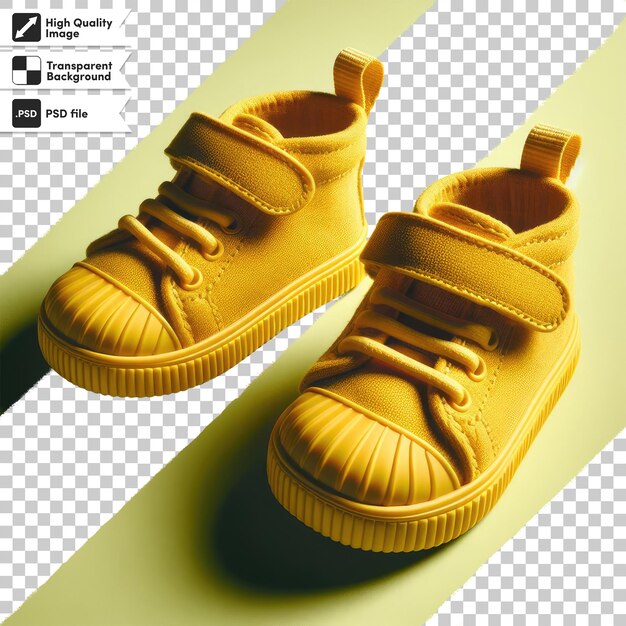 PSD psd baby shoes on transparent background