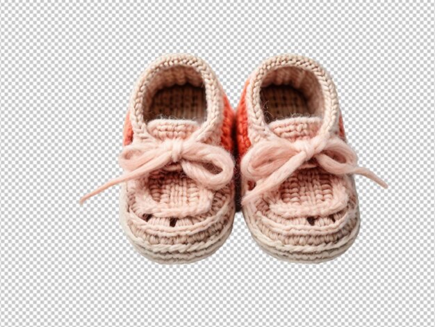 PSD psd of a baby shoes on transparent background