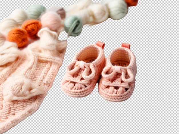 PSD psd of a baby shoes on transparent background