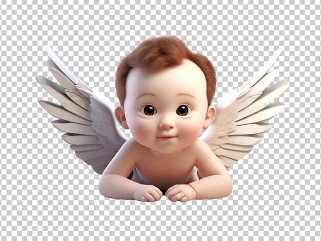 Psd of a baby with wings