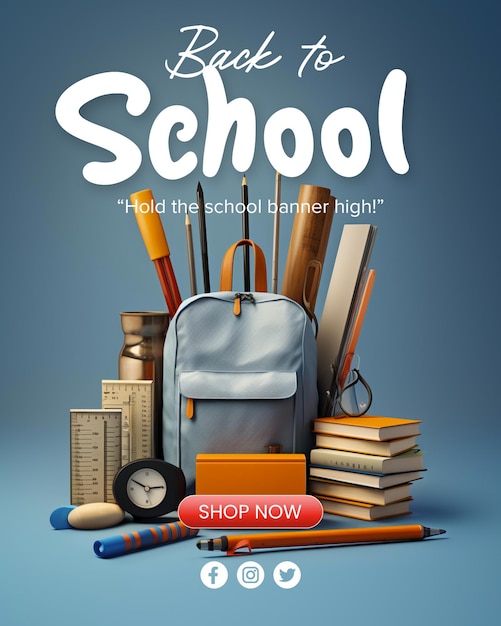 PSD Back to school poster