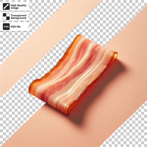 PSD psd bacon slice on transparent background