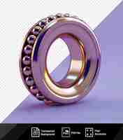 PSD psd ball bearing made of bronze with threads on the outside png psd