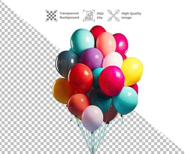 PSD Ballon isolated on transparent background