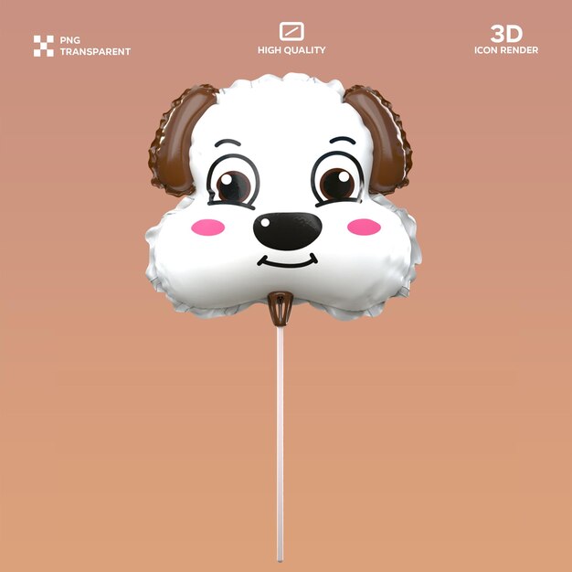 PSD balon dla psów 3D Ilustracja