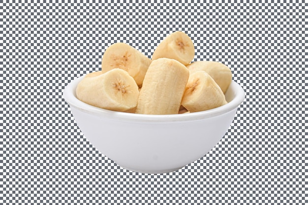 psd bananas isolated on transparent background