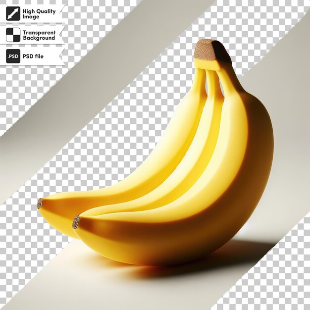 Psd bananas on transparent background