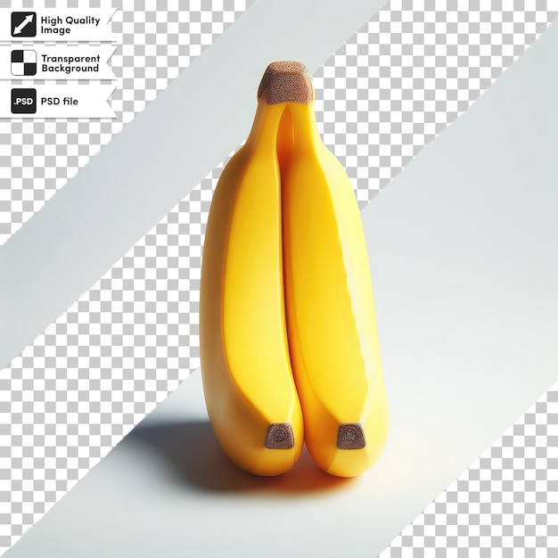 Psd bananas on transparent background