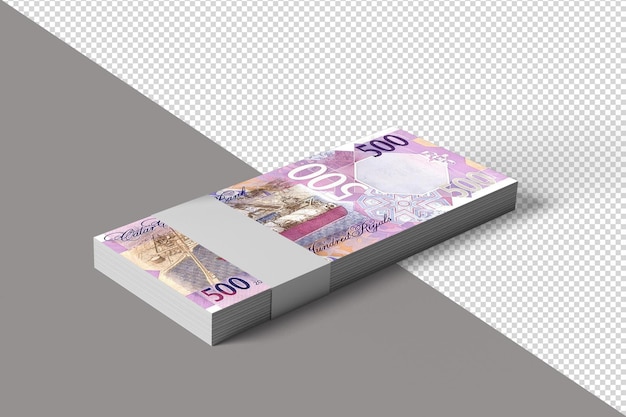 カタール・リヤル 500円紙幣 (PSD)