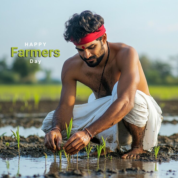 PSD psd banner design template for happy farmers day