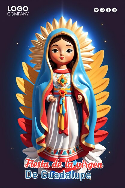 PSD banner del psd diadela virgende guadalupe