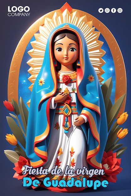 PSD banner del psd diadela virgende guadalupe