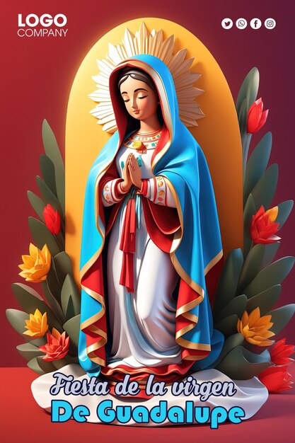 PSD psd banner diadela virgende guadalupe