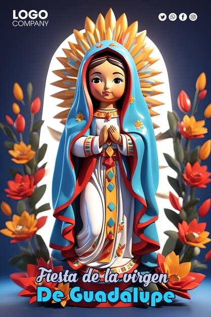 PSD psd banner diadela virgende guadalupe