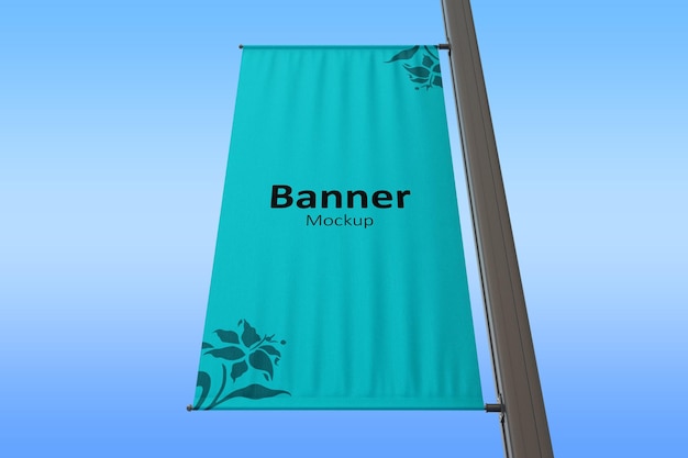 PSD banner psd lato anteriore mockup