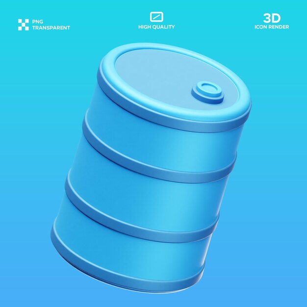 PSD Barel 3D Illustration