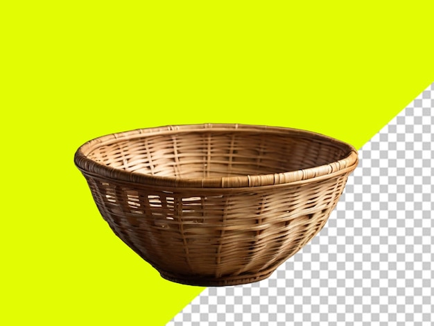 Psd of a basket on a transparent background