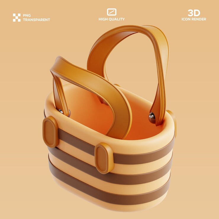 PSD psd beach bag 3d illustration