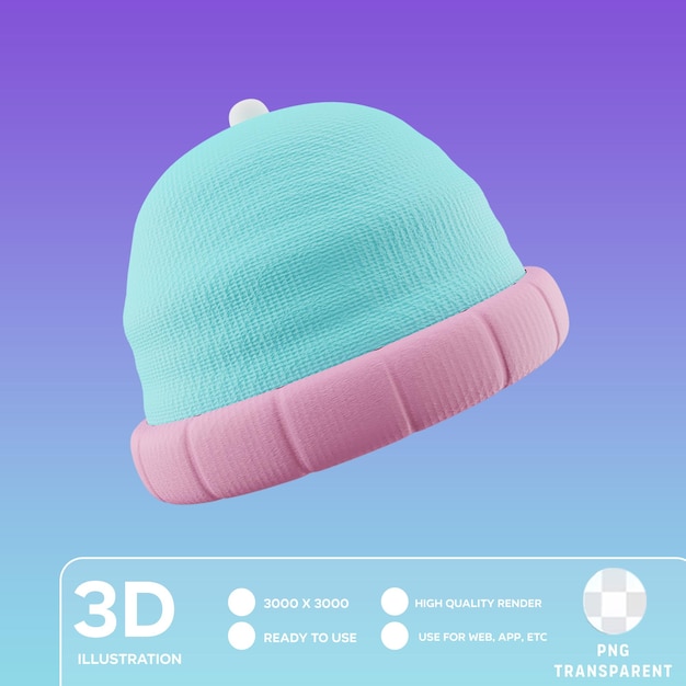 PSD Иллюстрация psd beanie 3d