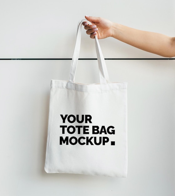 PSD beautiful tote bag design mockup