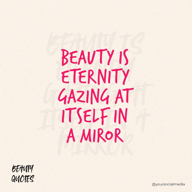 PSD Beauty Project Kaligrafia Design dla mediów społecznościowych Instagram Post i sprzedaż Banner Design