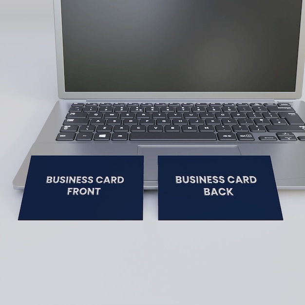 PSD-bedrijfsmodel met laptop