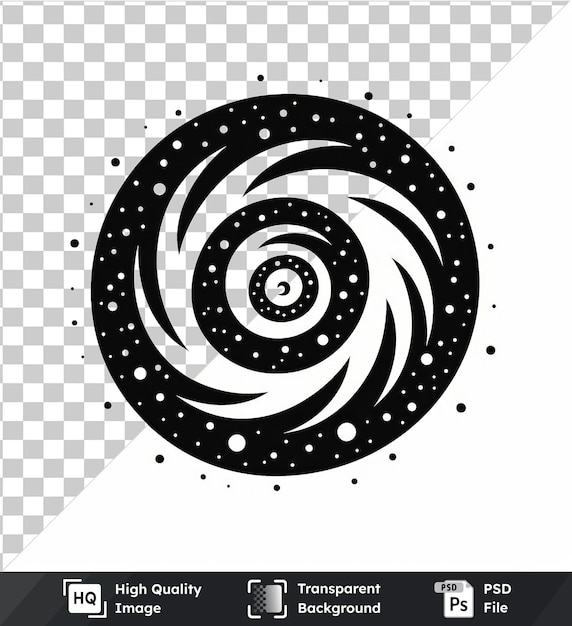 Psd beeld spiraal galaxy vector symbool kosmische witte spiraal in het centrum van het sterrenstelsel