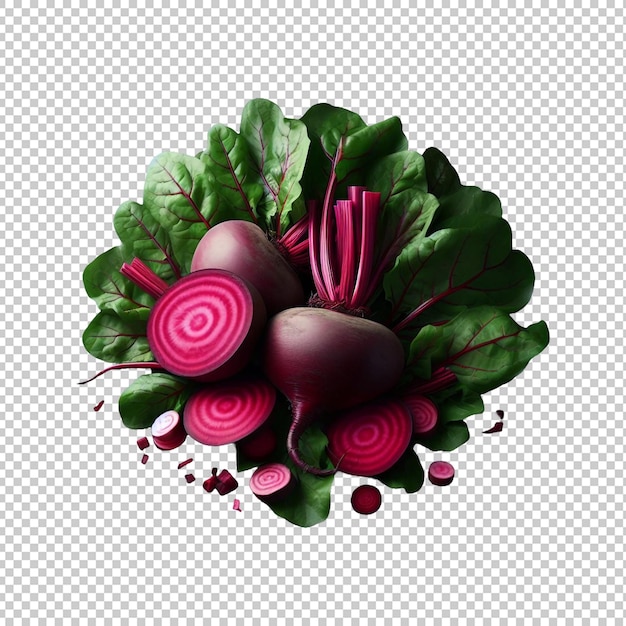 PSD psd beetroot vegetables isolated transparent background ai generative