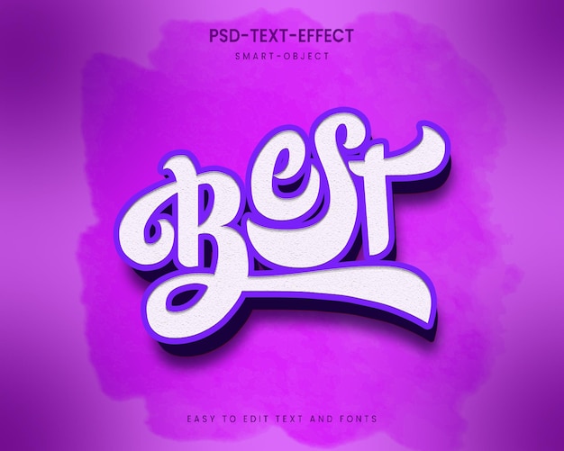 Psd best 3d text effect