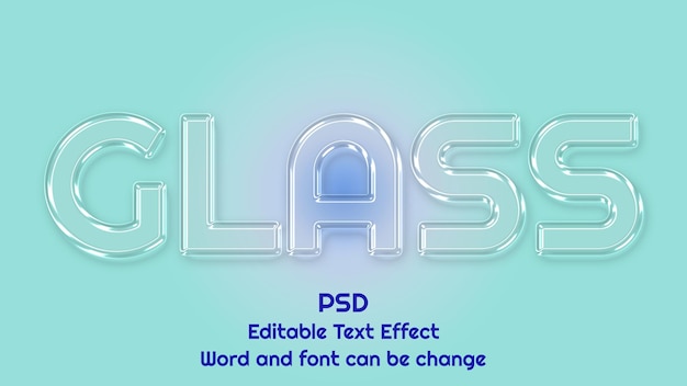 PSD psd bewerkbaar glaseffect