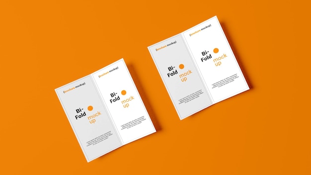 PSD Bi fold Brochure mockup
