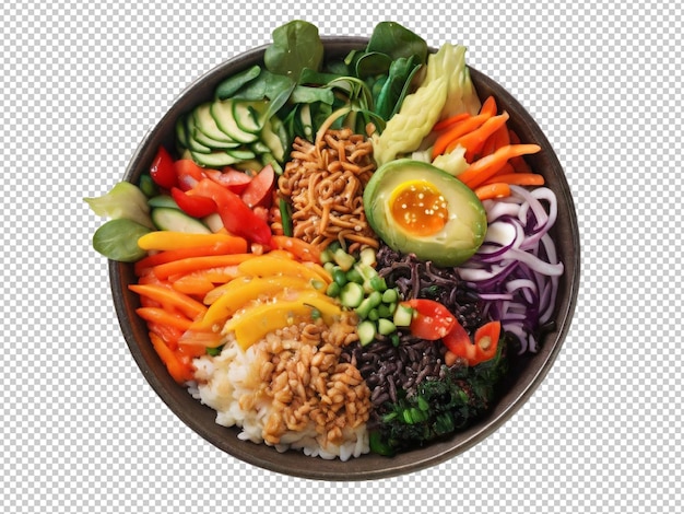 PSD psd bibimbap png on a transparent background