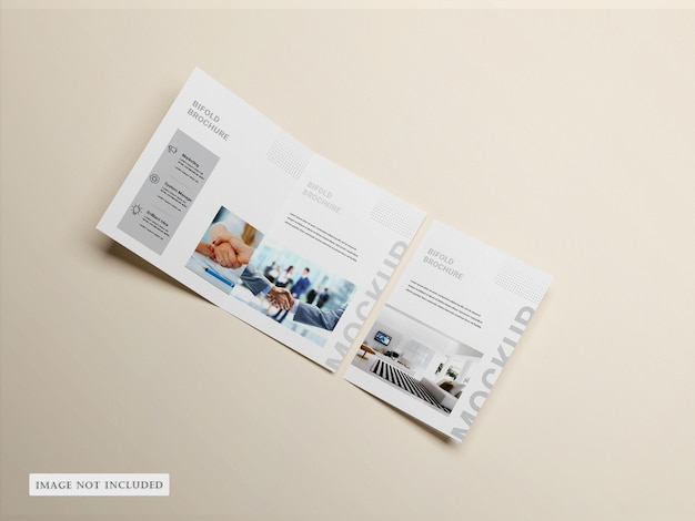 Psd bifold brochure mockup