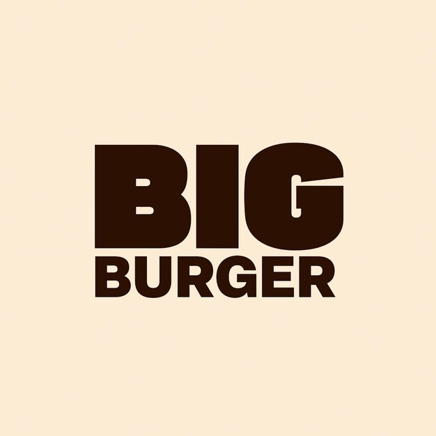 PSD psd big burger typography design for social media and instagram post template