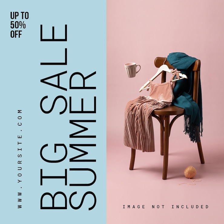 PSD psd big sale summer instagram post template