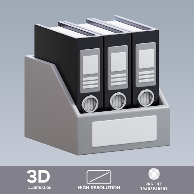 PSD バインダー 3D イラスト