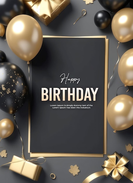 PSD psd birthday background banner design template