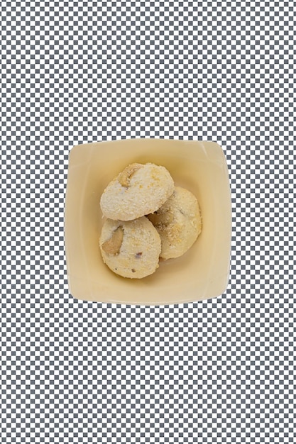 Psd biscuits knapperige koekjes geïsoleerd op een doorzichtige achtergrond