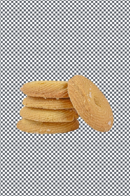 PSD psd biscuits with bakes isolated on transparent background